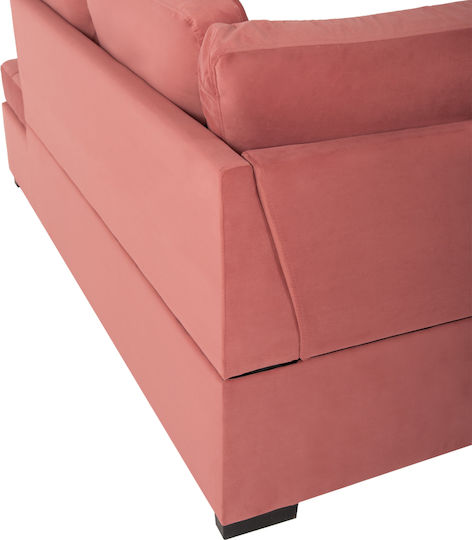 Jade Ecksofa Schlafcouch mit Rechte Ecke Samt Sapio Apfel 200x110x88cm