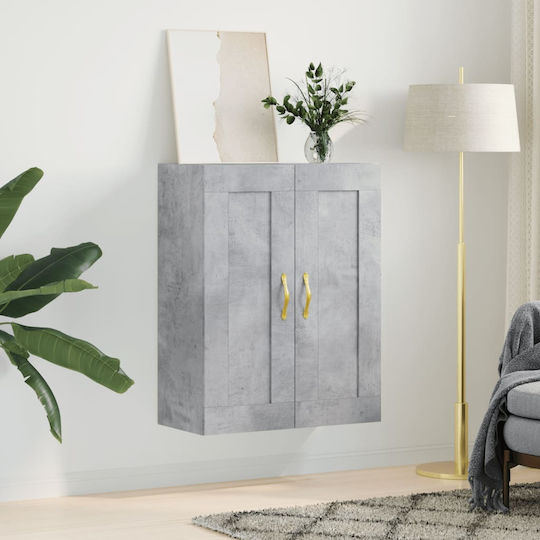 vidaXL Cabinet de baie L69.5xA34xÎ90cm Gri