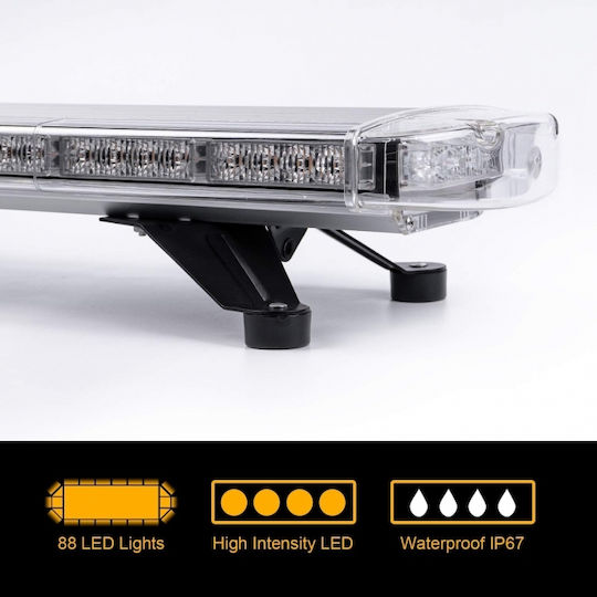 Notfall-Autolichter LED 12V 120cm mit Orange Beleuchtung