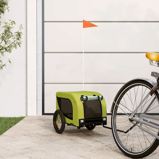 vidaXL Dog Carrying Green Stroller for 30kg Pets L124xW53xH53cm