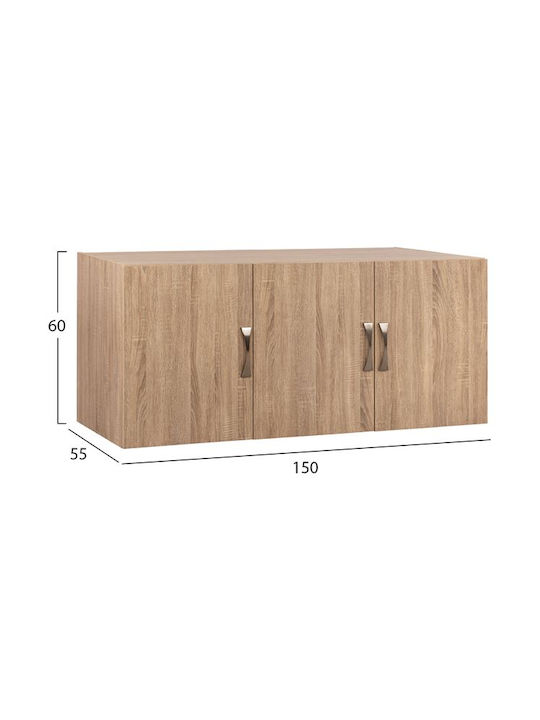 Freebox Rectangular Loft dulap Placă din Lemn Agregat Sonoma 150x55cm FB9385.02 1buc