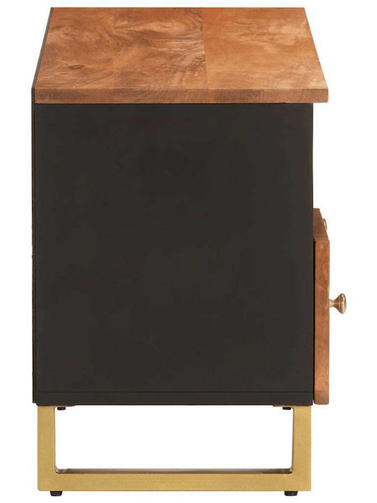 TV Stand from Solid Wood Brown L100xW33.5xH46cm