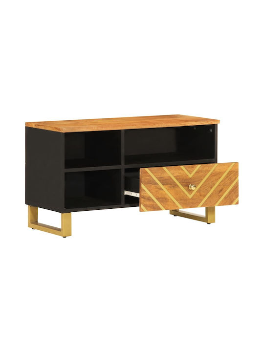 vidaXL TV-Ständer aus Massivholz Braune M80xT33.5xH46cm