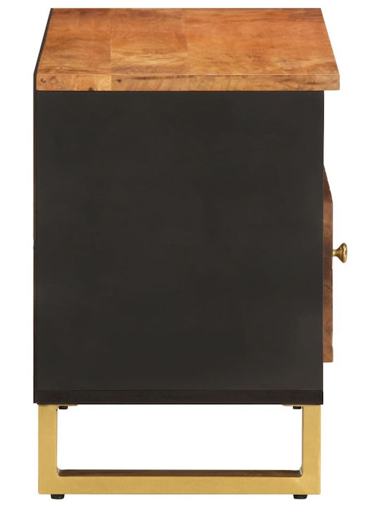 vidaXL TV-Ständer aus Massivholz Braune M80xT33.5xH46cm