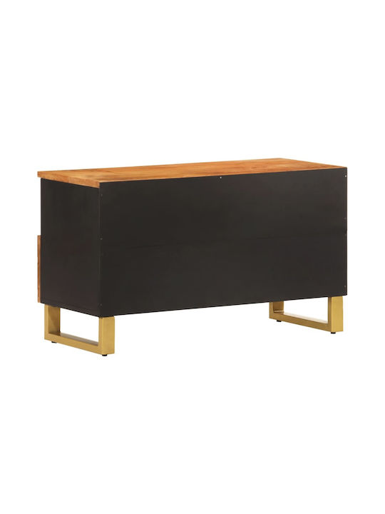 vidaXL TV-Ständer aus Massivholz Braune M80xT33.5xH46cm