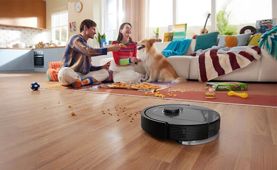 Roborock Q5 Pro+ Σκούπα Ρομπότ με Αυτονομία έως 240min και Κάλυψη Χώρου έως 300τ.μ. Μαύρη