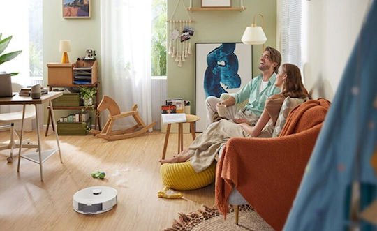 Roborock Q8 Max Robot Vacuum Cleaner with Laser Mapping & 5500Pa Suction Power White