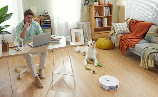 Roborock Q8 Max Robot Vacuum Cleaner with Laser Mapping & 5500Pa Suction Power White