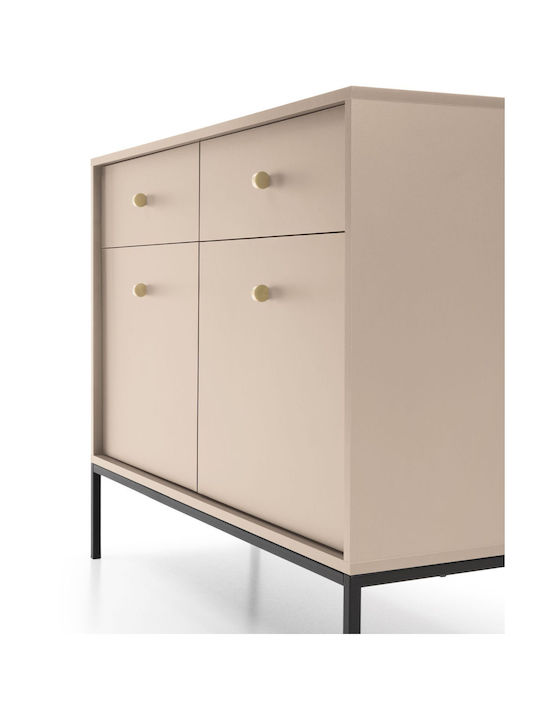Sideboard Mono Wooden with Drawers Beige 103x39x83cm
