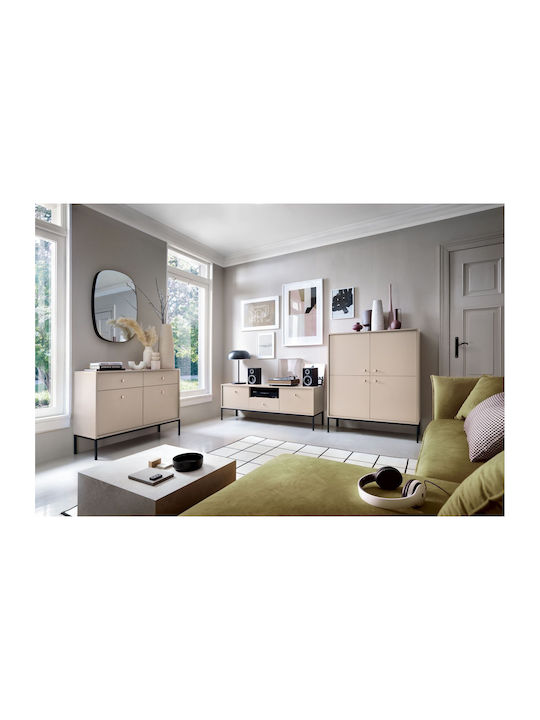 Sideboard Mono Wooden with Drawers Beige 103x39x83cm