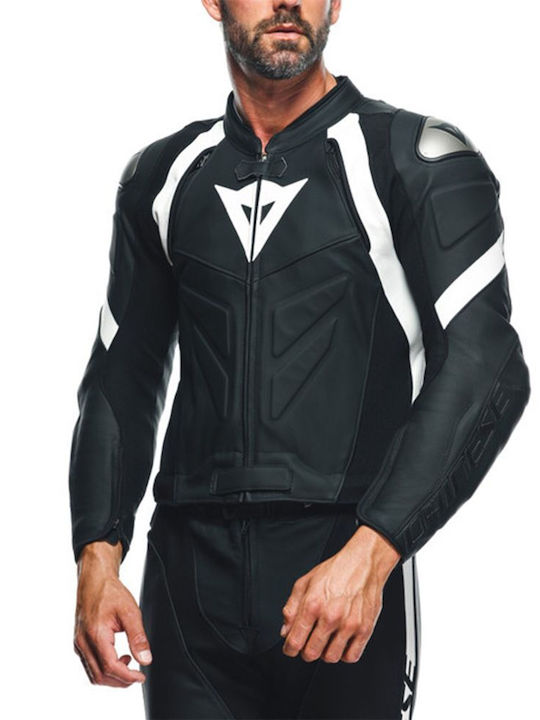 Dainese Avro 4 Ανδρική Δερμάτινη Φόρμα Αναβάτη Μοτοσυκλέτας Μαύρη