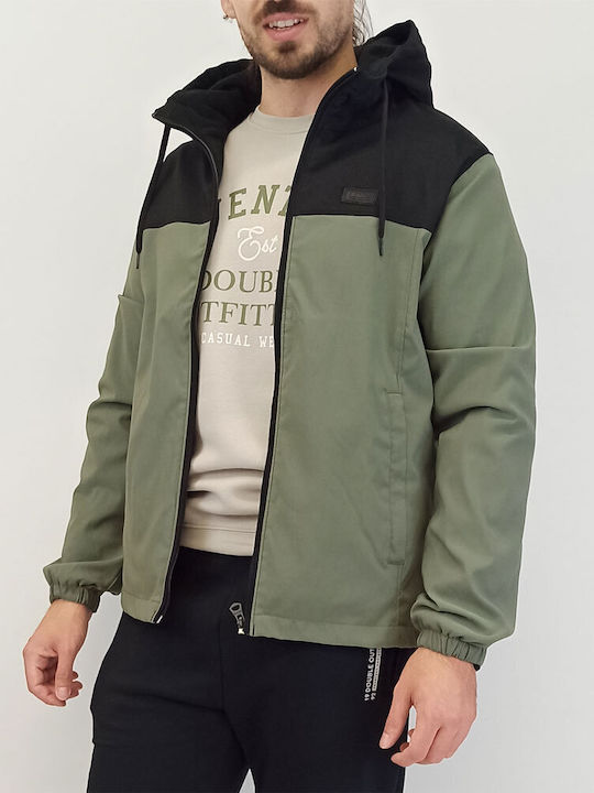 Double Men's Winter Jacket Green