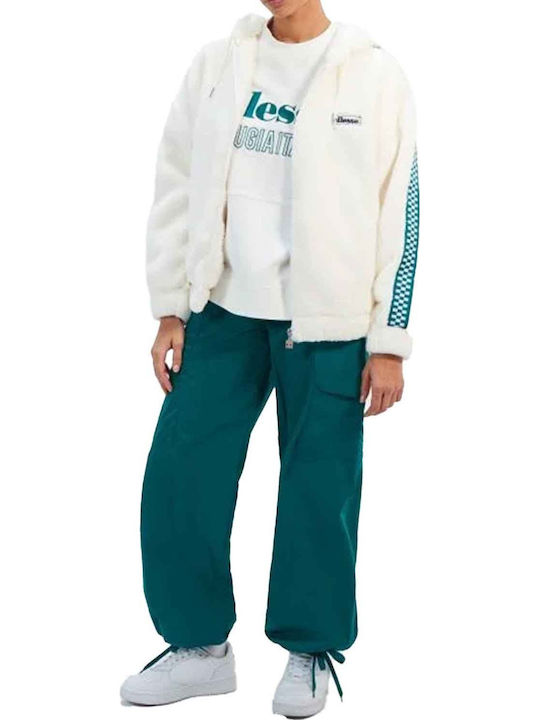Raineri Women's Sweatshirt Jacket Velvet White