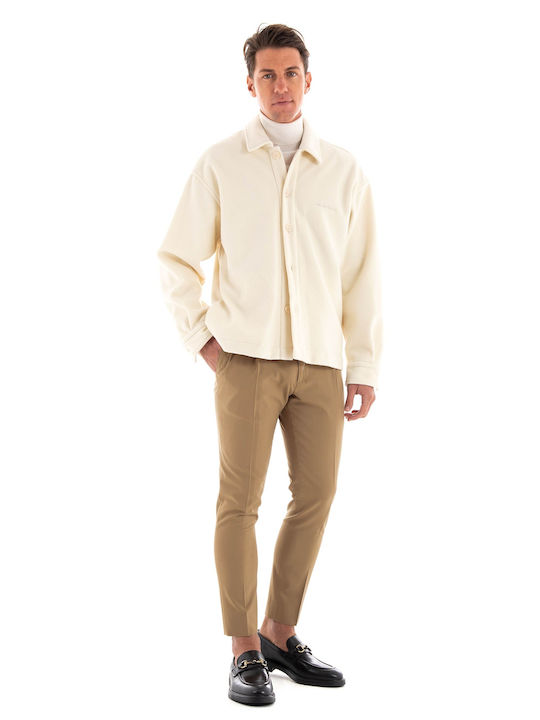 I'm Brian Men's Shirt Overshirt Long Sleeve White