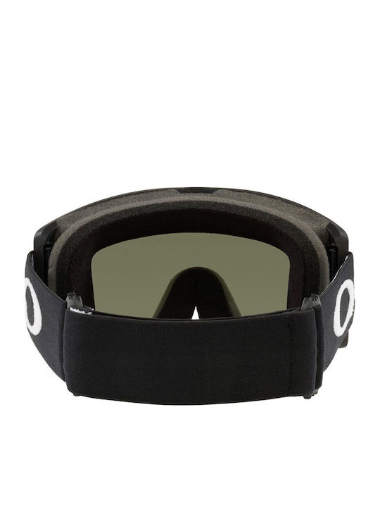 Oakley Target Line Mască de Schi & Snowboard pentru Adulți Neagră cu Lentilă Violetă cu Oglindă