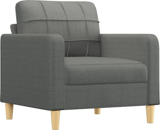 Living Room Furniture Set 3-Seater & 2-Seater & Armchair Gray