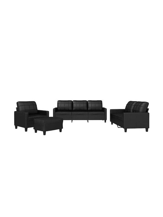 Σετ Σαλονιού 3-Seater & 2-Seater & Armchair & Stool