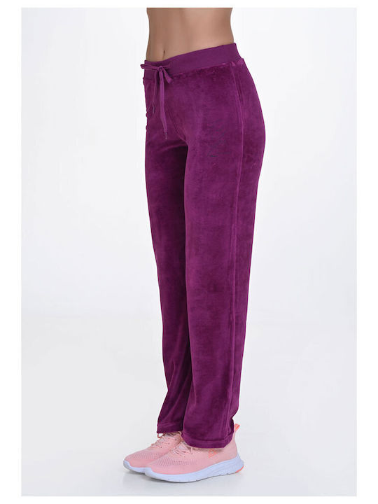 Target Pantaloni de trening pentru femei Fuchsia Catifea