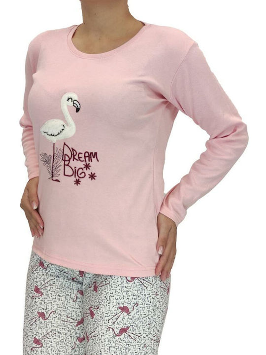 Goodnight Winter Damen Pyjama-Set Rosa