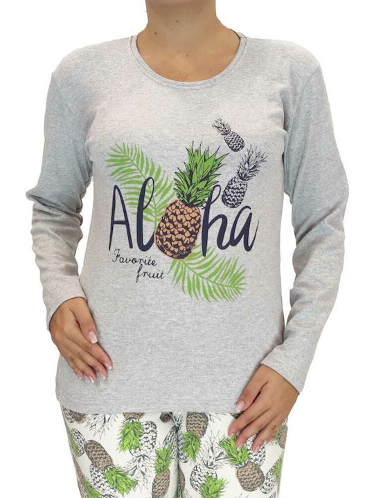 Goodnight Winter Women's Pyjama Set Gray