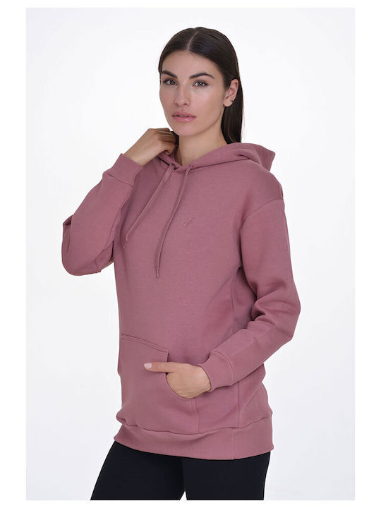 Target Women's Long Hooded Fleece Sweatshirt Pink