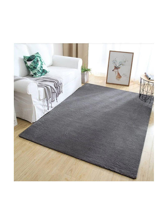 Velvet Teppich Rechteckig Grey