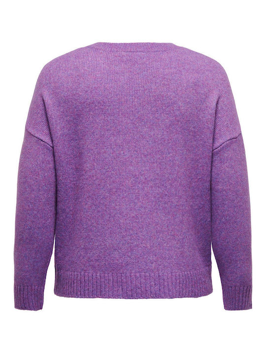 Only Women's Long Sleeve Sweater Purple