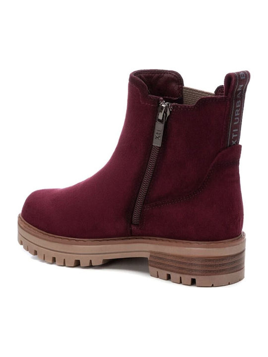 Kids Boots with Zipper Burgundy