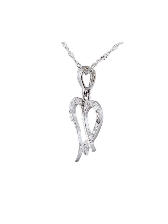 Xrisokosmima Necklace from White Gold 14K