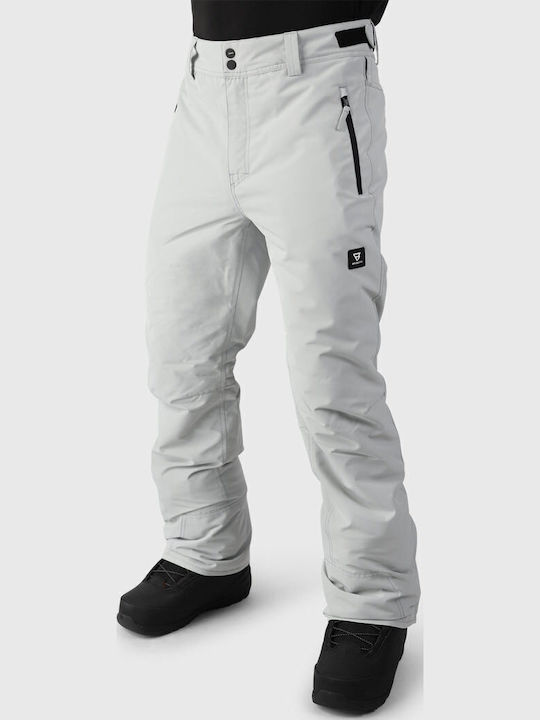Brunotti Footrail 2321220109-9002 Pantaloni de schi și snowboard pentru bărbați Ski & Snowboard Coajă moale Gri