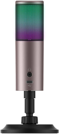 Havit GK61 Микрофон Настолен за Студио в Сребрист Цвят