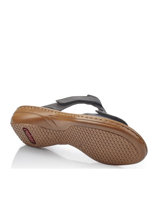 Women's Flat Sandals in Black Color