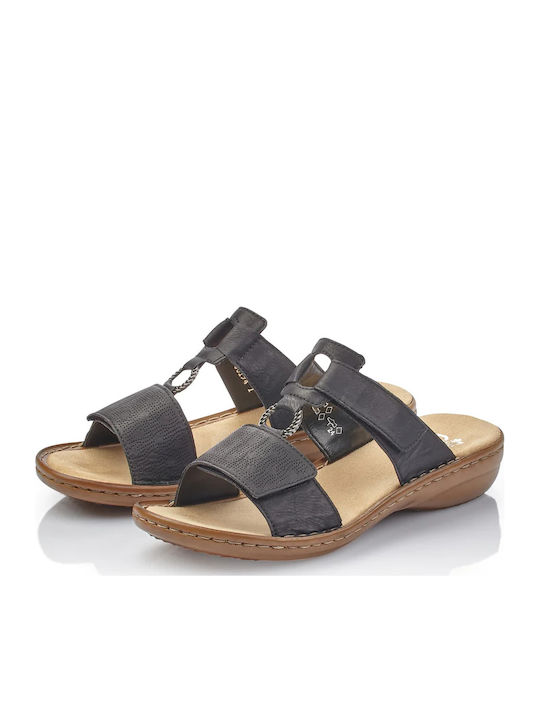 Women's Flat Sandals in Black Color