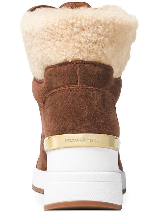Bootie Suede Γυναικεία Αρβυλάκια με Γούνα Ταμπά