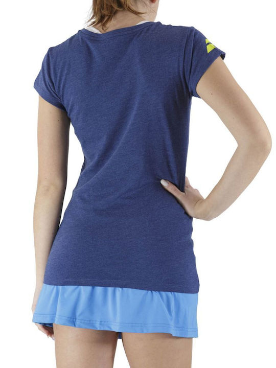 Babolat Exercise Message Damen T-shirt Blau
