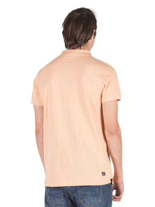 Emerson Men's Short Sleeve Blouse Polo Pale Orange