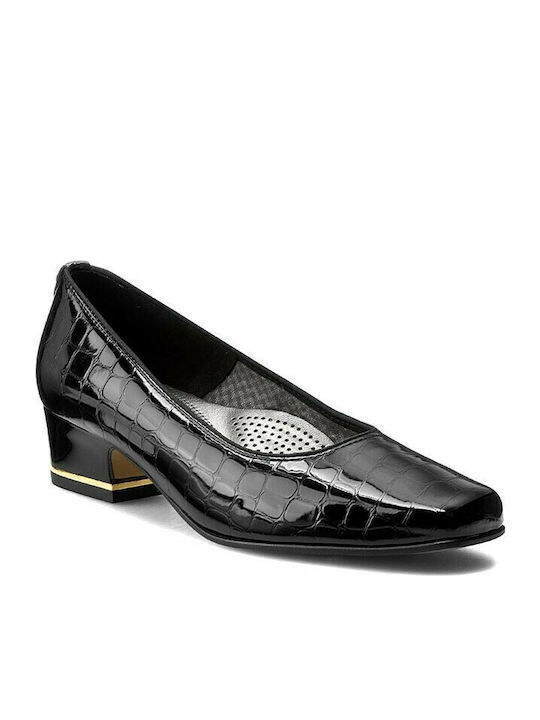 Ara Anatomic Patent Leather Black Heels Black