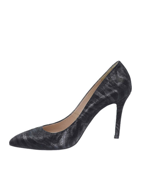 Leder Pumps Schwarze