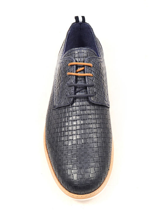 949 Leder Herren Freizeitschuhe Blau