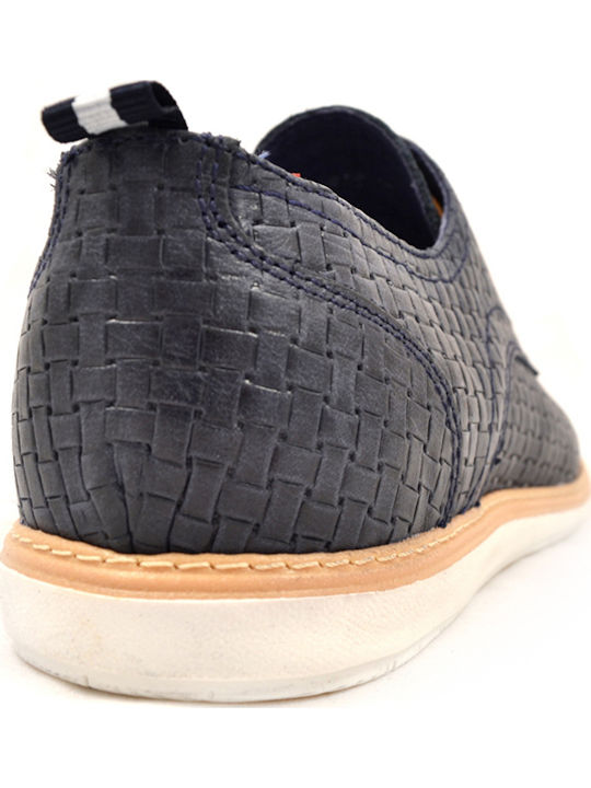 949 Leder Herren Freizeitschuhe Blau