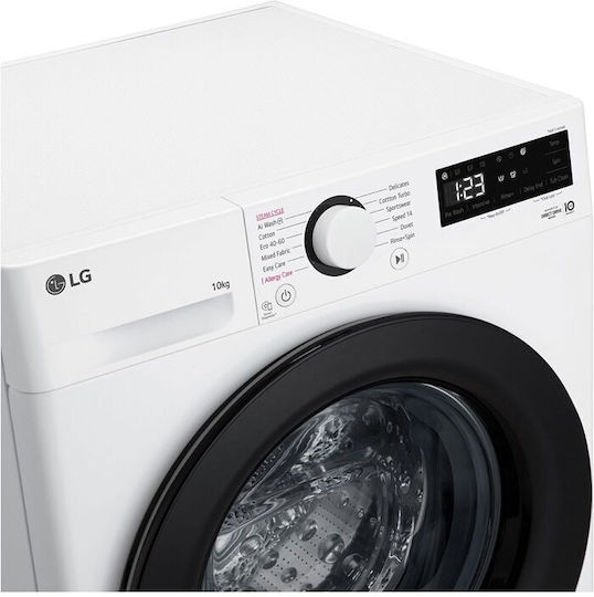 LG Πλυντήριο Ρούχων 10kg με Τεχνολογία Ατμού 1400 Στροφών TurboWash F4WR510S0W