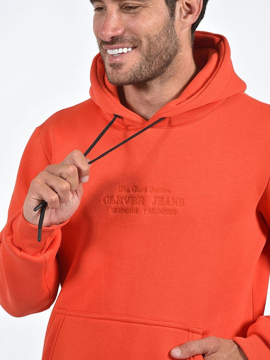 Clever Men's Sweatshirt Orange