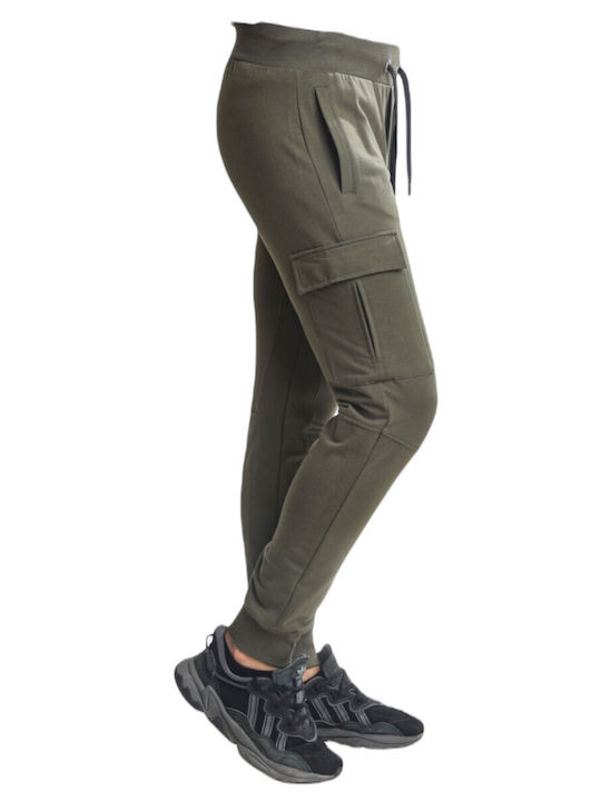 Paco & Co Men's Sweatpants with Rubber Khaki