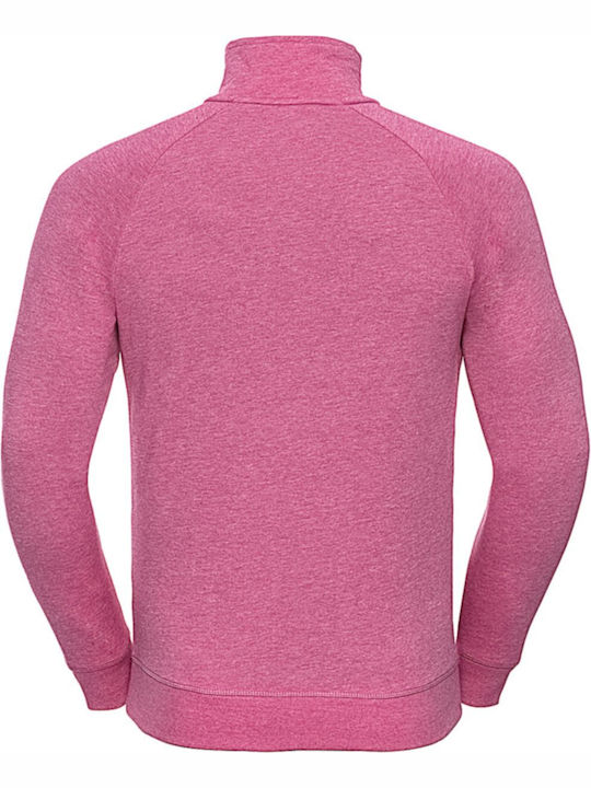 Russell Europe Pink Marl Men's Long Sleeve Promotional Sweatshirt Pink