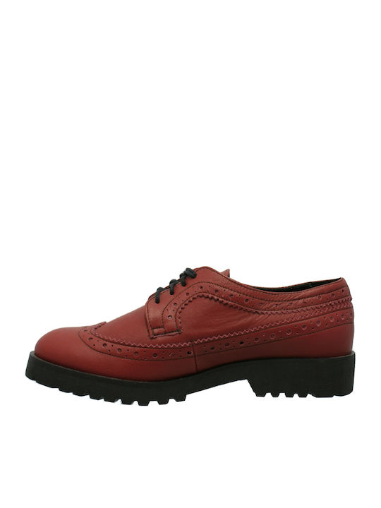 6323 Bordeaux Women's Oxford Shoes Burgundy