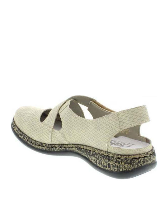 Slip-On-uri Anatomici Pentru Femei Din Piele Sintetică Bej