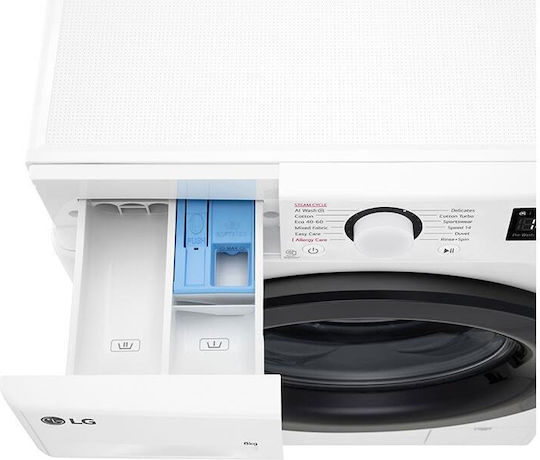 LG Пералня 8кг с Парна Технология 1200 Оборота AI DD F2WR508SBW