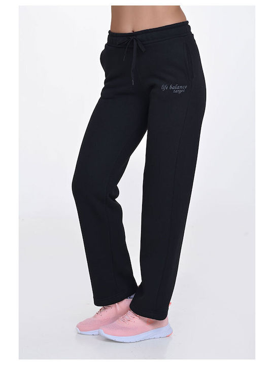 Target Pantaloni de trening pentru femei Negru Fleece