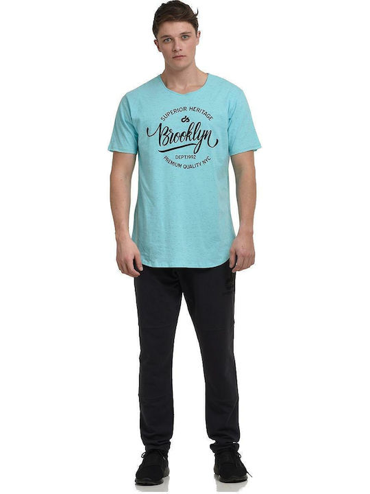 Sky Blue Αθλητικό T-shirt Μπλε