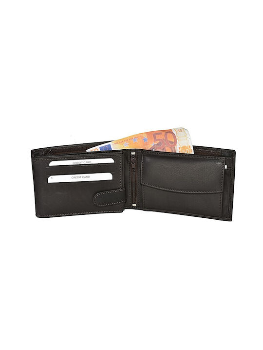 RCM 972 Men's Leather Wallet Brown